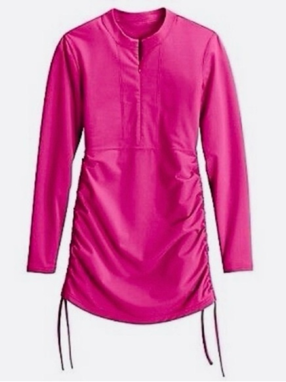 Athleta Tidal Ruched Hot Pink Rashguard